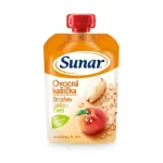 13533-sunar ovocna kasicka broskev, jablko, ovesne vlocky 120g